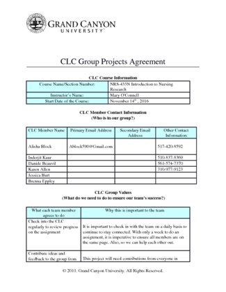 CLC agreement N427