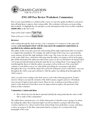 Commentary Peer Review Worksheet Revised (1)