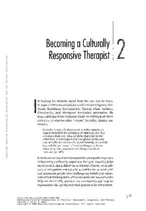 culturally responsive therapist