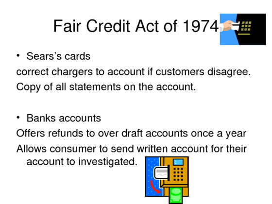 Fair Credit Act of 1974