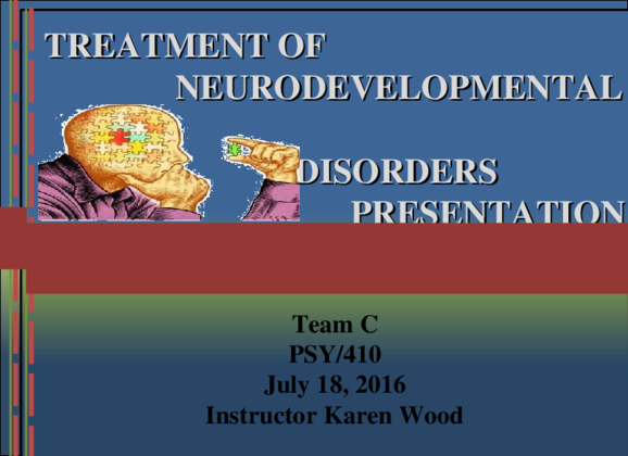 Neurodevelopmental Disorder w2(Team C) PSY410