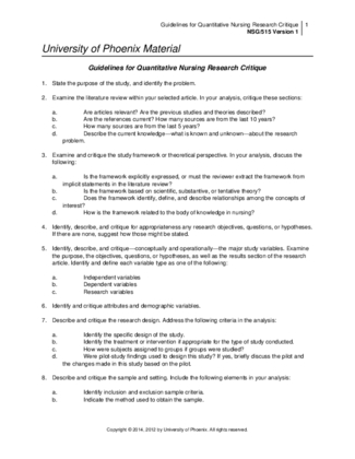 nsg515 r1 guidelines quantitative critique nc