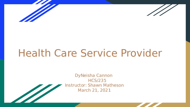WK5 Health Care Services Provider