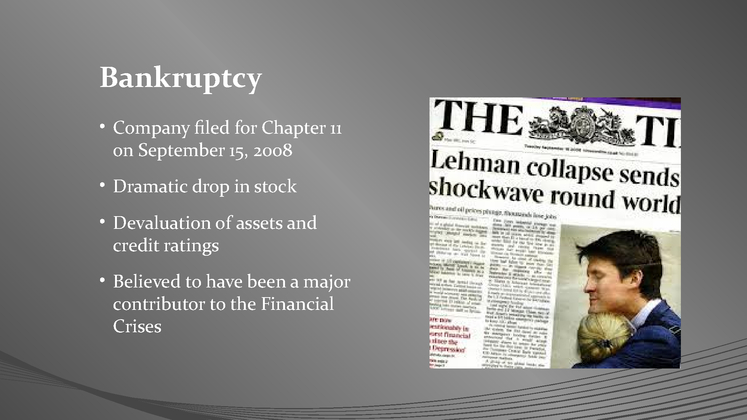 Impact of Lehman Brothers Bankruptcy