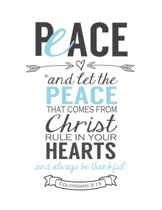Printable Peace verse 8x10 white