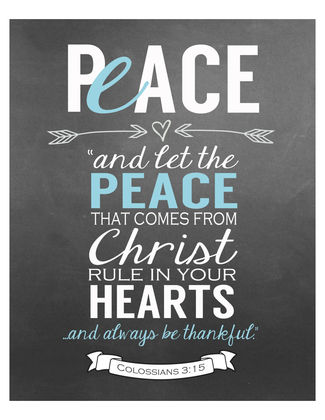 Printable Peace verse 8x10