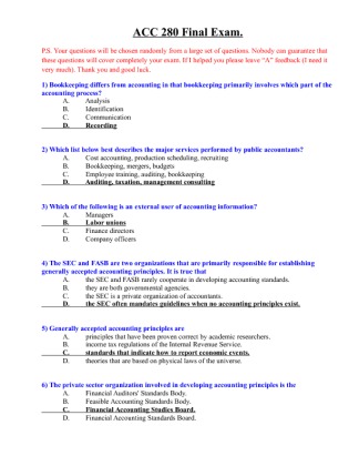 acc 280 final exam (3rd set) 42 questions