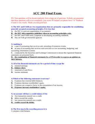 acc 280 final exam (7th set) 30 questions