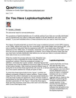 Article   (1) Wheeler   Do you have Leptokurtophobia