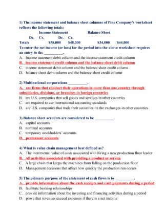 BUS 475 100 Questions with ANSWERS 5 Set Get  A Grade Work Use As a...