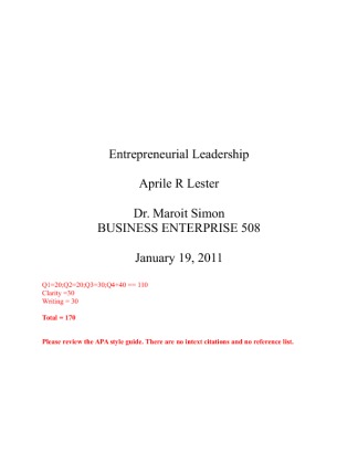 BUSINESS ENTERPRISE 508
