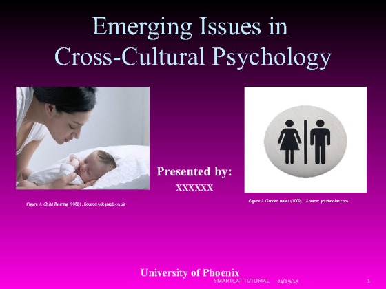 Emerging issues in Cross Cultural Psychology