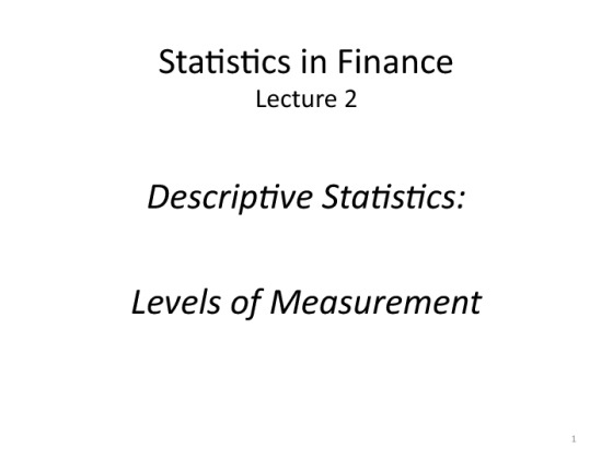Fin325 CH2 Measurement