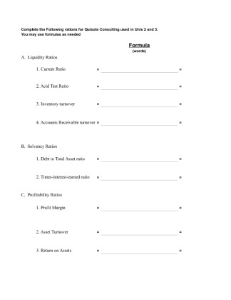 Financial Report Analysis Template