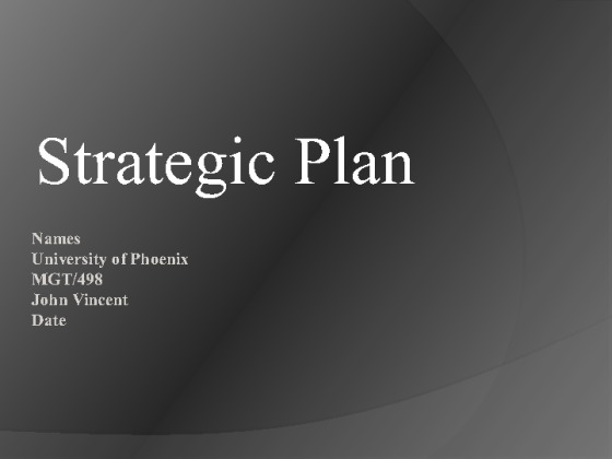 MGT 498 Week 5   Learning Team Paper   Riordan Strategic Plan Presentation