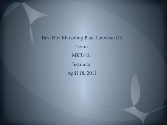 MKT 421 Week 5 Learning Team Assignment Marketing Plan Final Paper and...