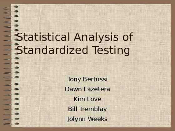 QNT 561   Standardized Testing