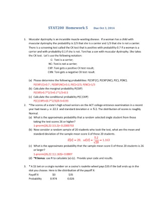 stat200 Homework W5 Solutions