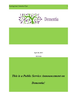 PSY 410 Dementia Flyer Upload