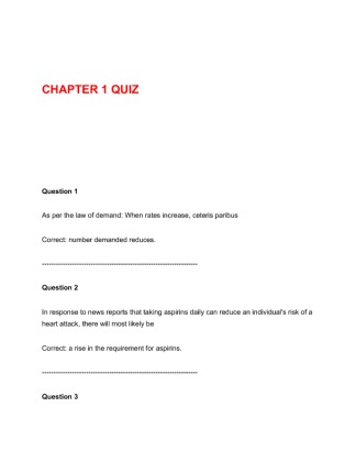 ECO 561 Chapter 1 Quiz (UOP Course)