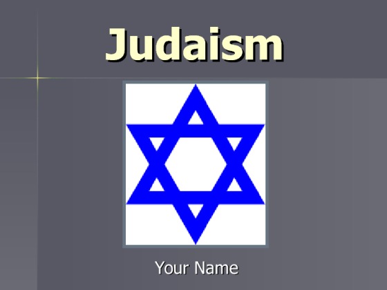 HUM 130 Week 5 Assignment Judaism Presentation