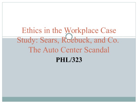 PHL 323 Week 5 Learning Team Assignment Ethics