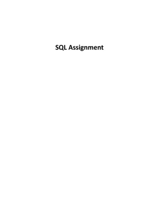 POS 410 Week 4 Individual Assignment SQL Reports (UOP Course)