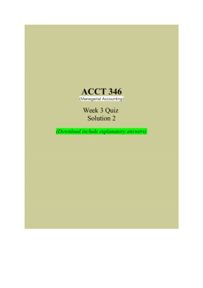 ACCT 346 Week 3 Quiz (Solution 2)