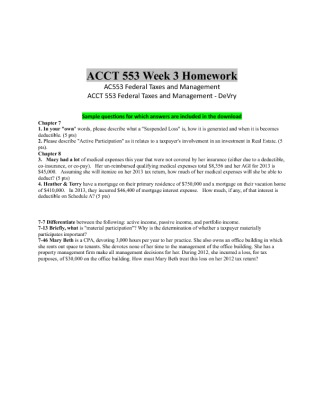 ACCT 553 Week 3 Homework