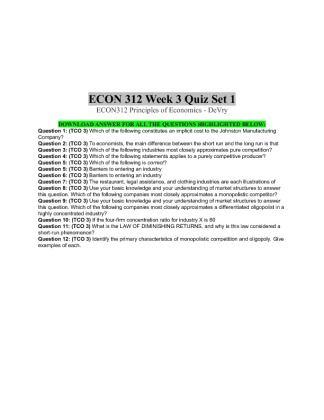ECON 312 Week 3 Quiz (Set 1)