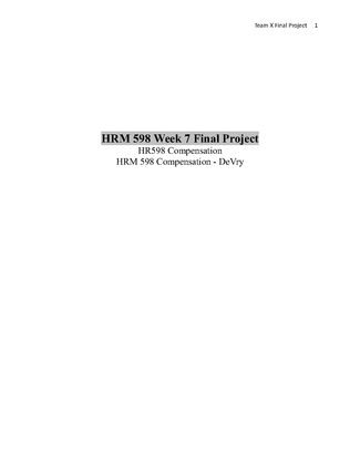 HRM 598 Week 7 Final Project