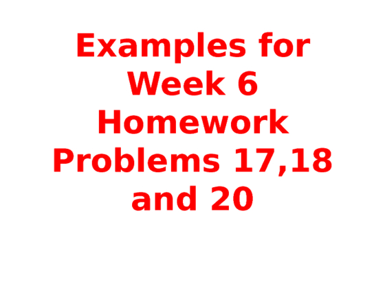 Math 221 Week 6 Homework Problems