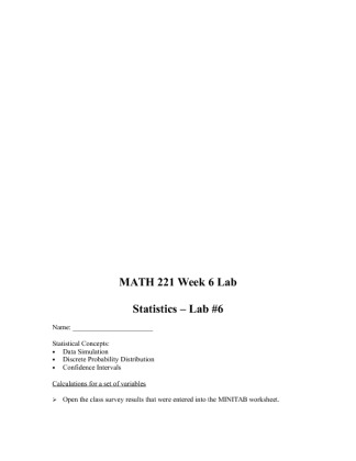 MATH 221 Week 6 Lab