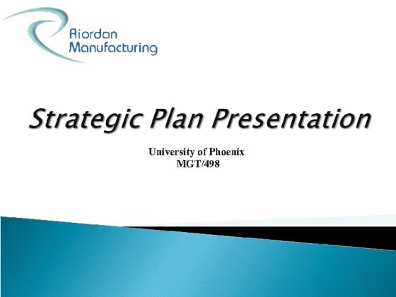 MGT 498 Week 5 Learning Team Assignment Strategic Plan Presentation