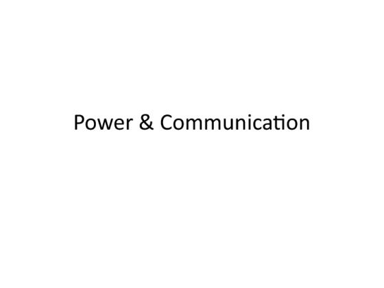 CJA 444 Power Sources and the Communication Process