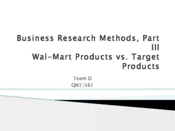 qnt 561 week 6 learning team business research methods part iii...