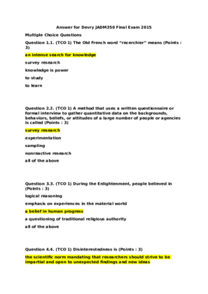 Answer for Devry JADM350 Final Exam 2015 (1)