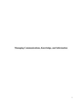 6 Managing Communications