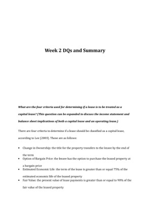 ACC 541 Week 2 DQs and Summary 021003319