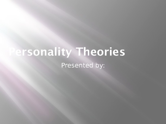 psy 405 week 4 personality theories