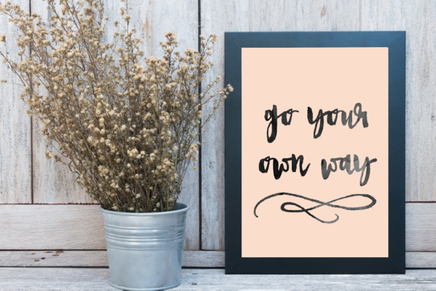 Go Your Own Way Watercolor Printable
