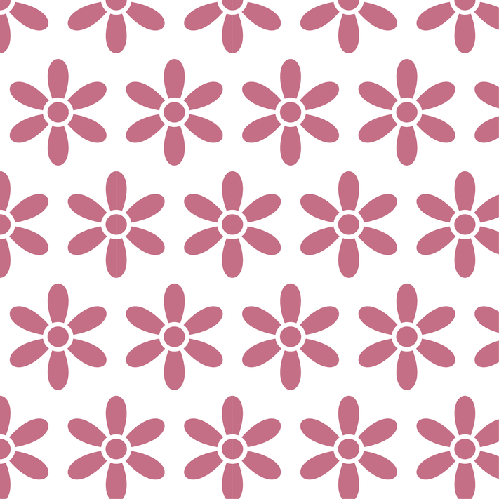 Beautiful Seamless Pink Flower Pattern