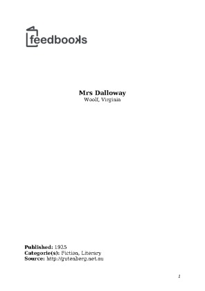 Ms Dalloway PDF