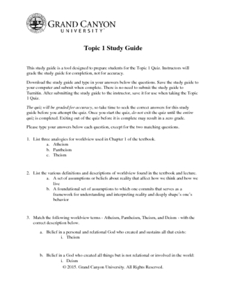 CWV 301 RS T1StudyGuide