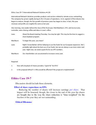 ACC 306 Week 4 Ethics Case 19 7