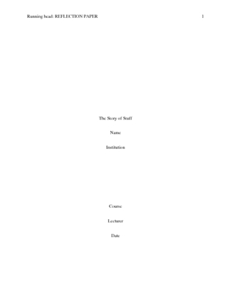 reflection paper of video "The Story of Stuff"