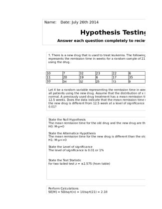 hlt 362 m3 hypothesis testing week 3 49