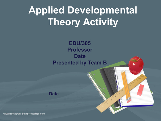 COMPLETE Cognitive Development Theory Activity