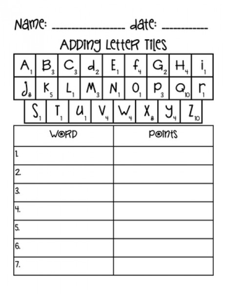  Adding Letter Tiles for Literacy Reading Centers
