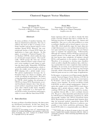 Clustered Support Vector Machines